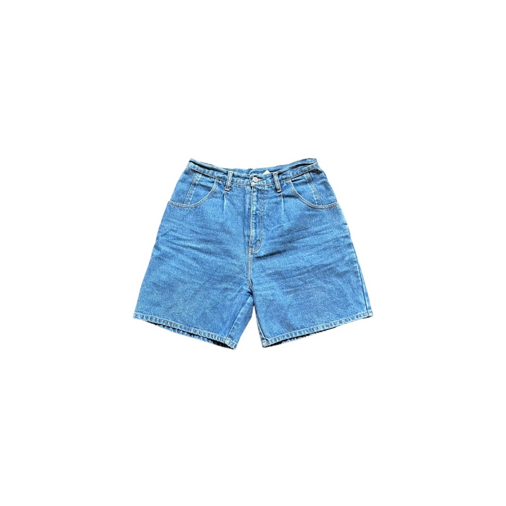 Bill Blass Single Pleat Denim Shorts